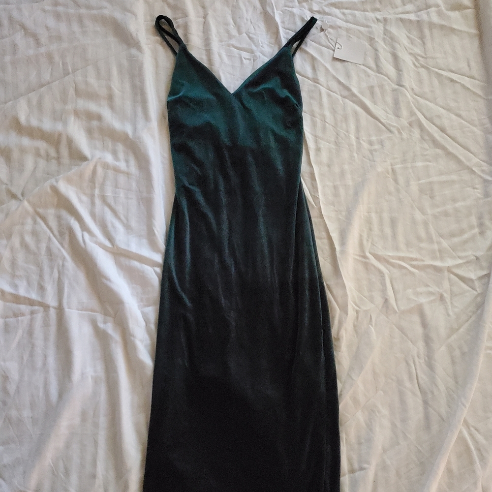 JLuxLabel Emerald Velvet Dress